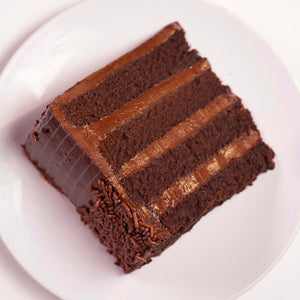 6" Chocolate Fudge Cake slice
